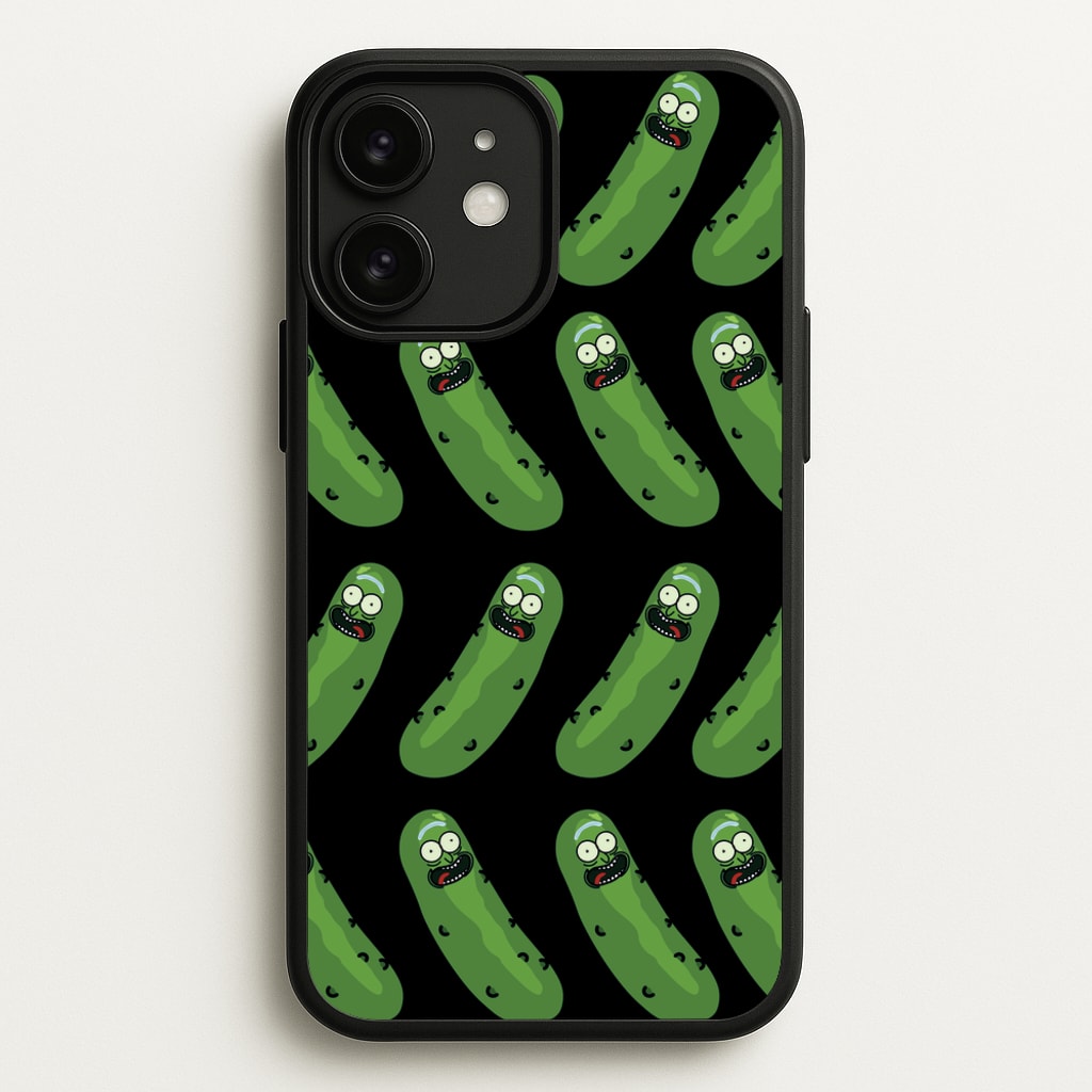 Pickle Rick Pattern - RAM - Rick And Morty Phone Case for iPhone 11