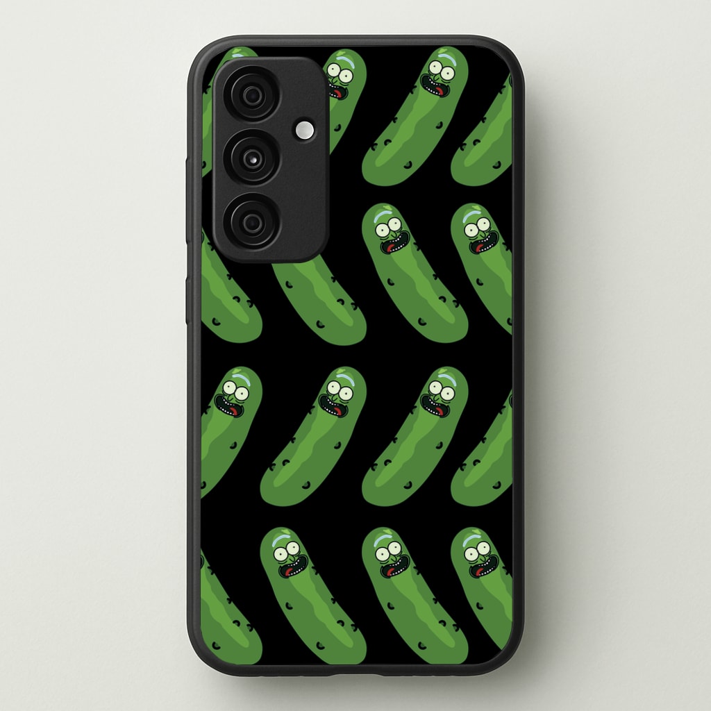 Pickle Rick Pattern - RAM - Rick And Morty Phone Case for Galaxy A55