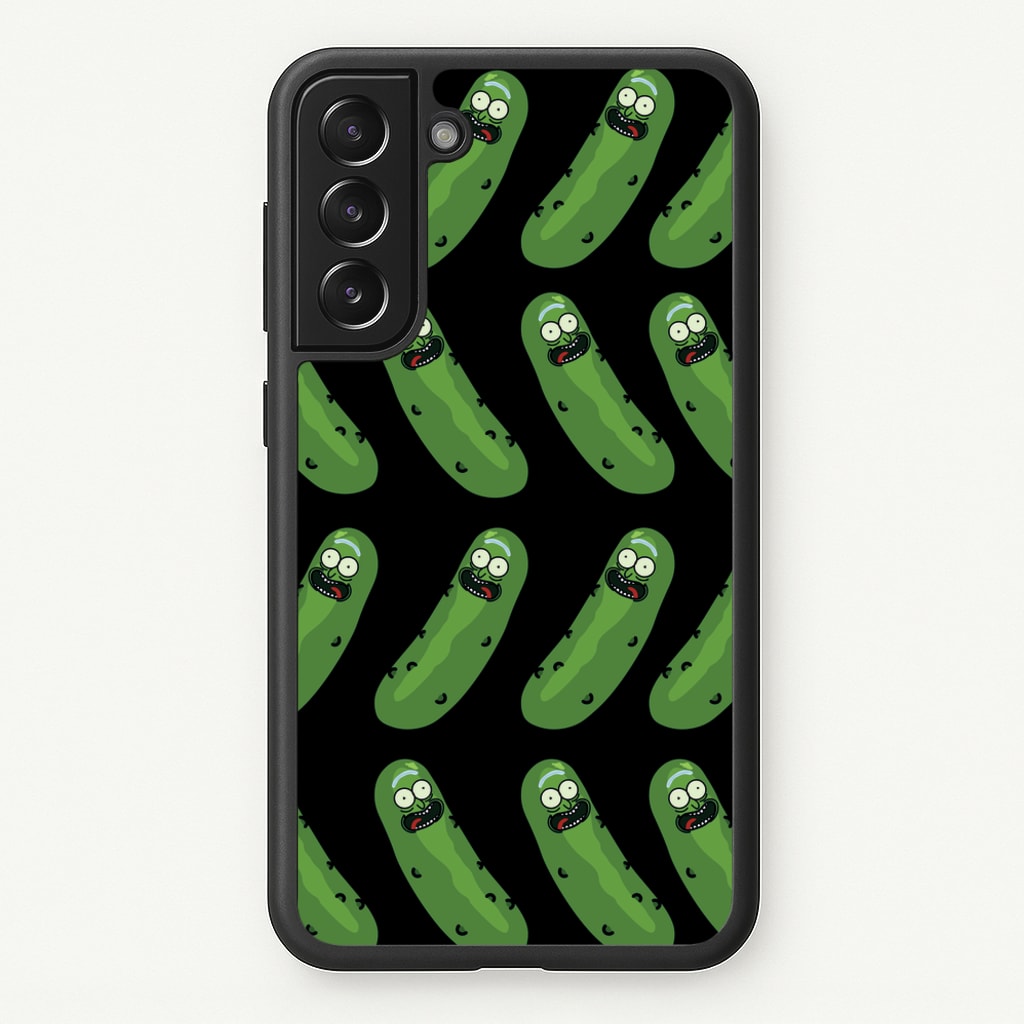 Pickle Rick Pattern - RAM - Rick And Morty Phone Case for Galaxy S21 Plus
