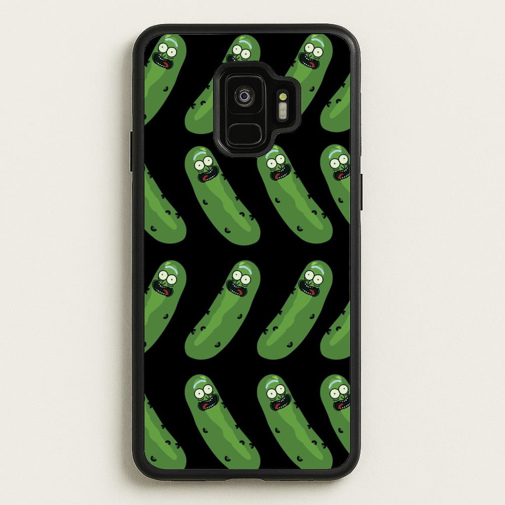Pickle Rick Pattern - RAM - Rick And Morty Phone Case for Galaxy S9