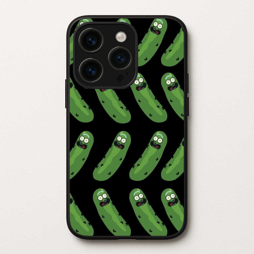 Pickle Rick Pattern - RAM - Rick And Morty Phone Case for iPhone 14 Pro