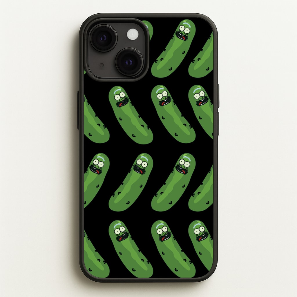 Pickle Rick Pattern - RAM - Rick And Morty Phone Case for iPhone 13 Mini