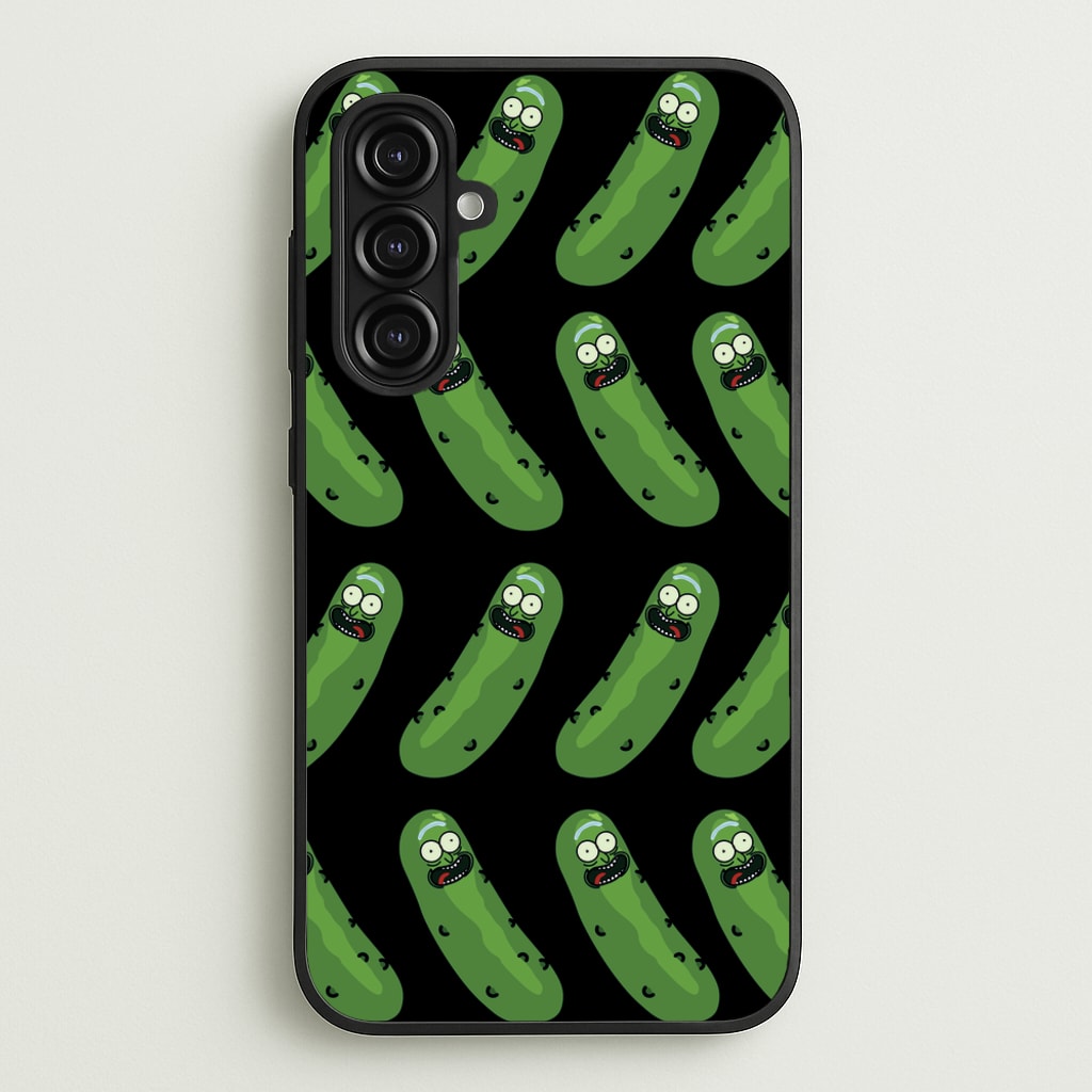 Pickle Rick Pattern - RAM - Rick And Morty Phone Case for Galaxy A16