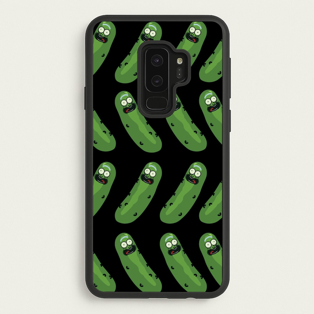 Pickle Rick Pattern - RAM - Rick And Morty Phone Case for Galaxy S9 Plus