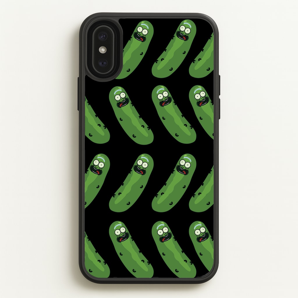 Pickle Rick Pattern - RAM - Rick And Morty Phone Case for iPhone XS Max