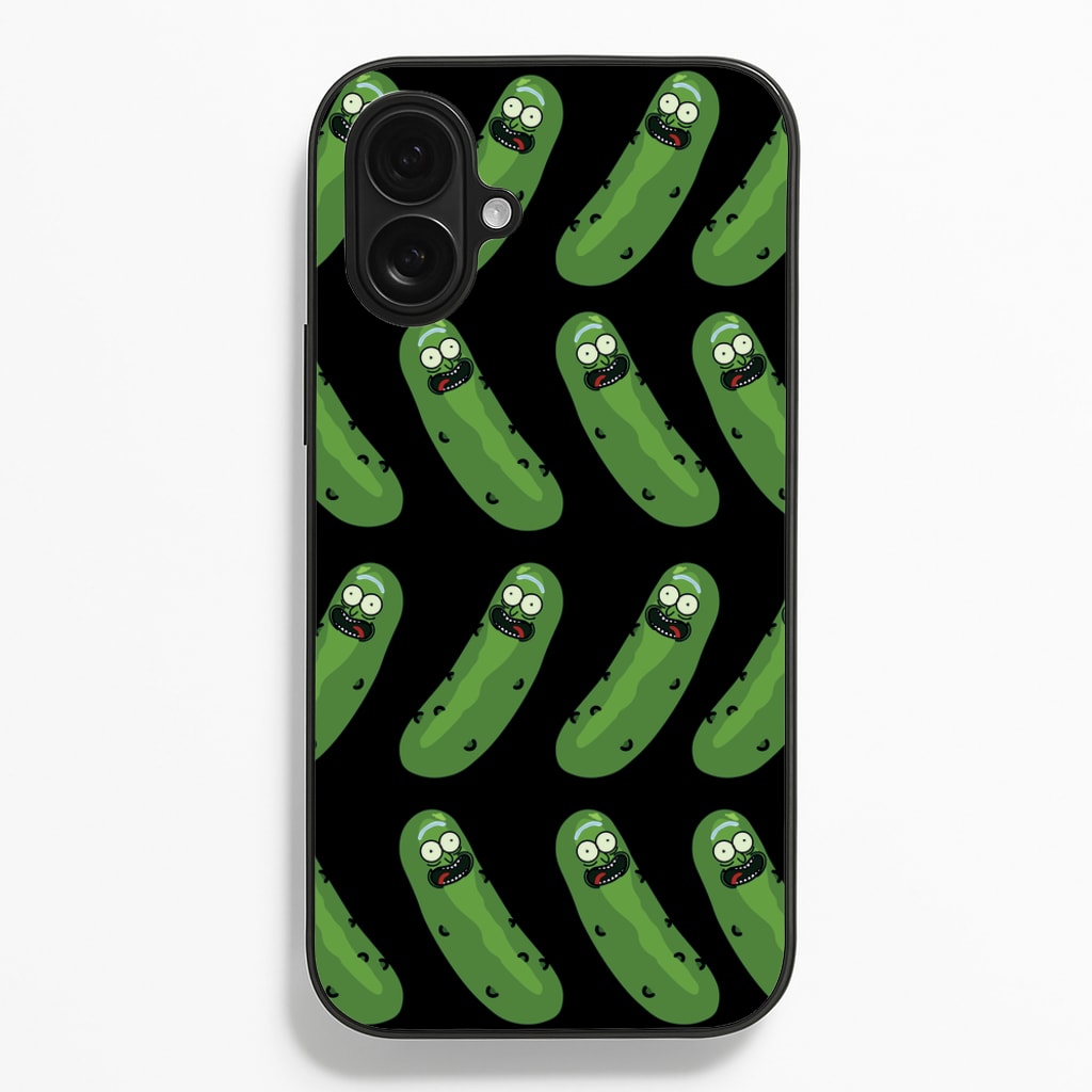 Pickle Rick Pattern - RAM - Rick And Morty Phone Case for iPhone 16 Plus