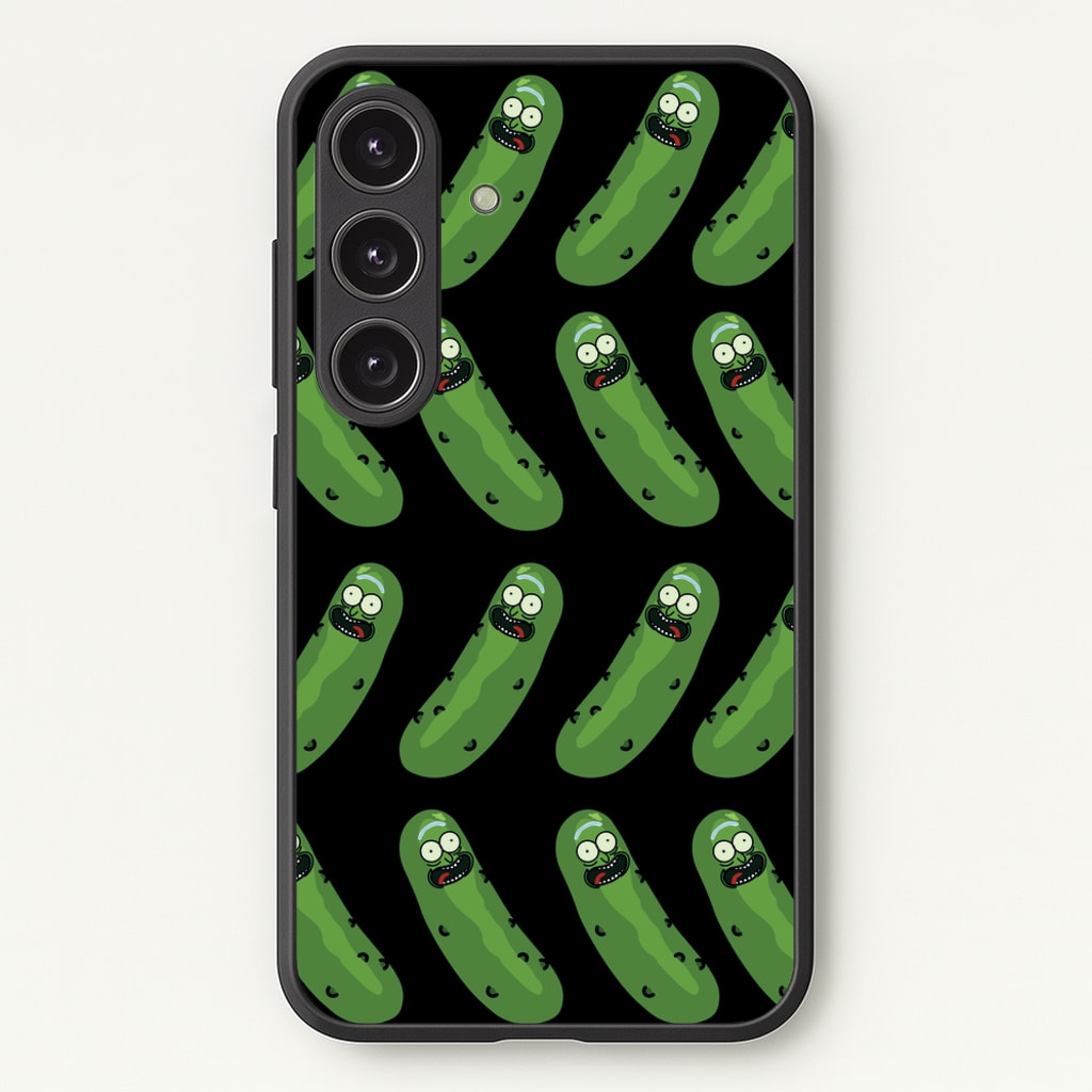 Pickle Rick Pattern - RAM - Rick And Morty Phone Case for Galaxy S24