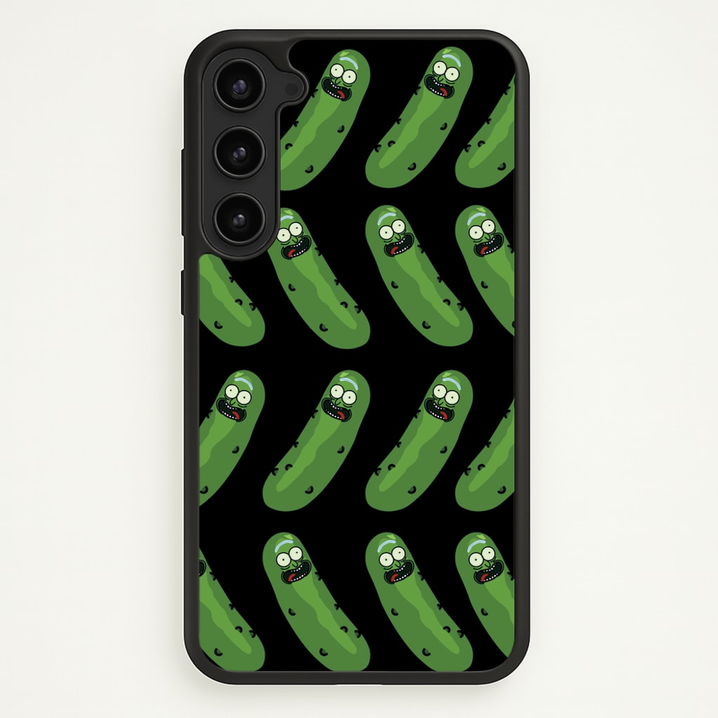 Pickle Rick Pattern - RAM - Rick And Morty Phone Case for Galaxy S23 Plus