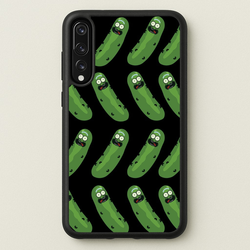 Pickle Rick Pattern - RAM - Rick And Morty Phone Case for Huawei P20 Pro