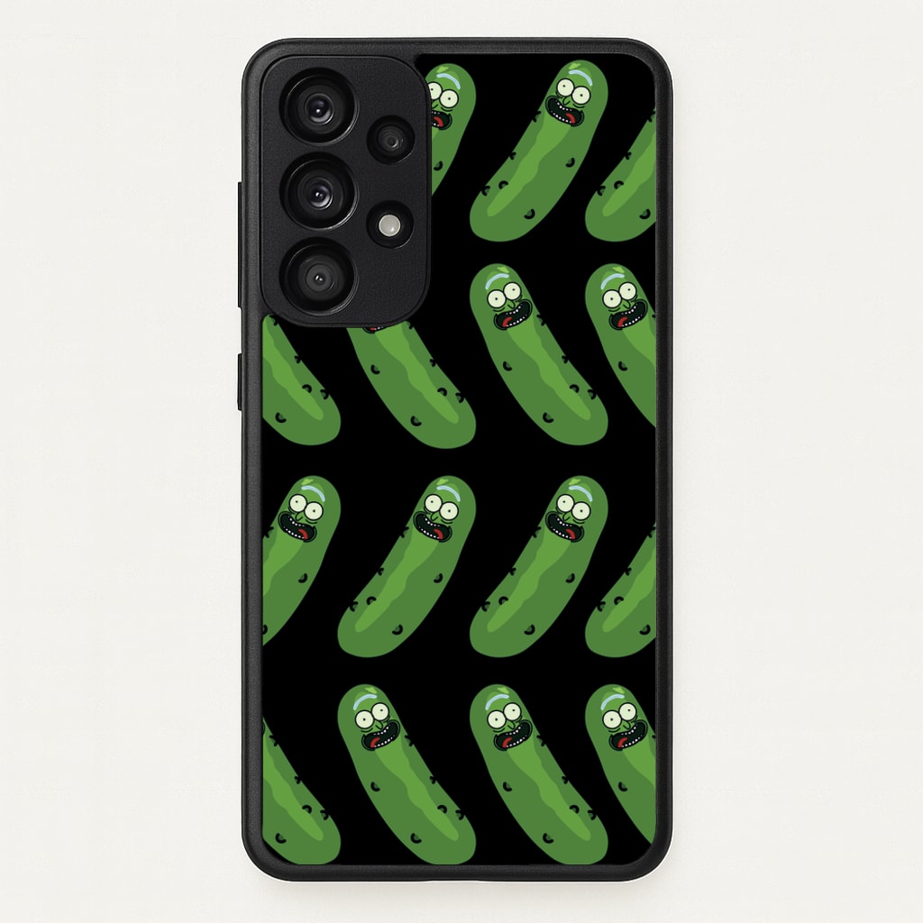 Pickle Rick Pattern - RAM - Rick And Morty Phone Case for Galaxy A53