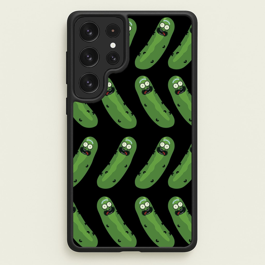 Pickle Rick Pattern - RAM - Rick And Morty Phone Case for Galaxy S22 Ultra