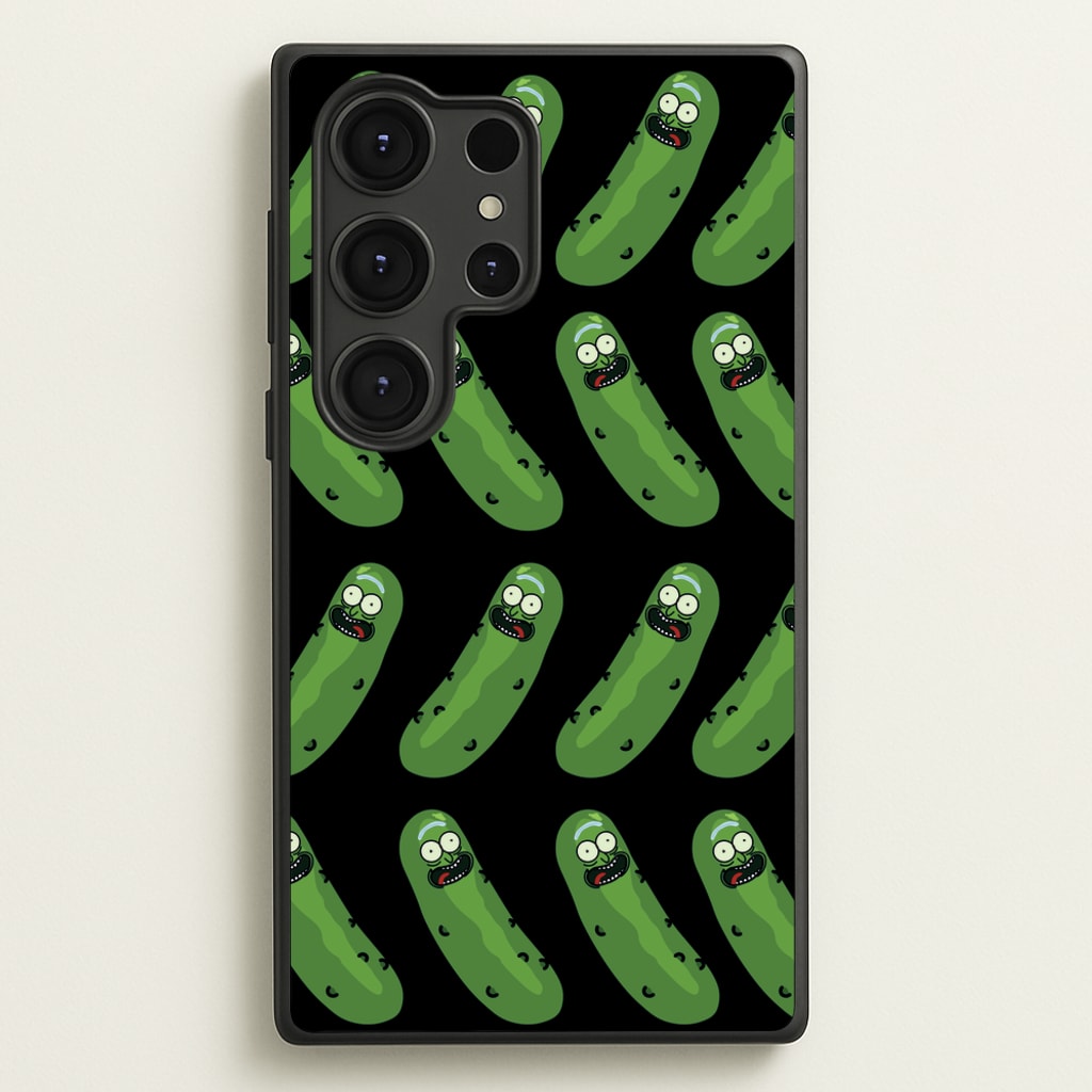 Pickle Rick Pattern - RAM - Rick And Morty Phone Case for Galaxy S25 Ultra