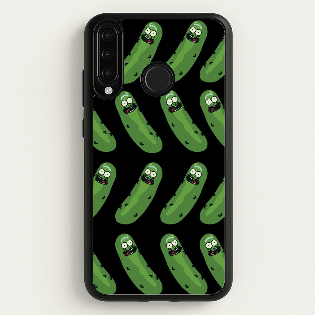 Pickle Rick Pattern - RAM - Rick And Morty Phone Case for Huawei P30 Lite