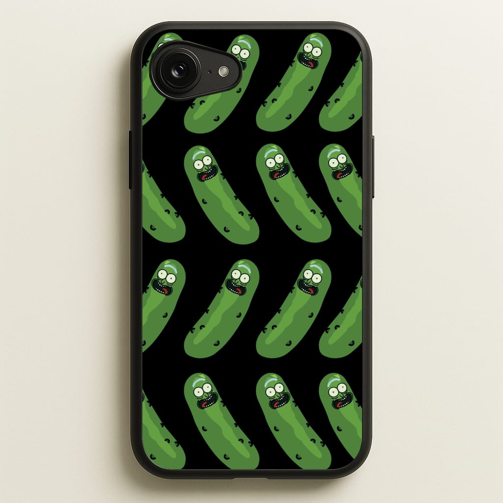 Pickle Rick Pattern - RAM - Rick And Morty Phone Case for iPhone 16e