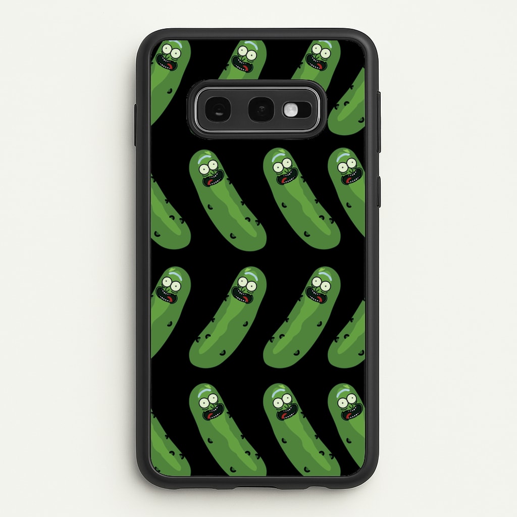 Pickle Rick Pattern - RAM - Rick And Morty Phone Case for Galaxy S10e