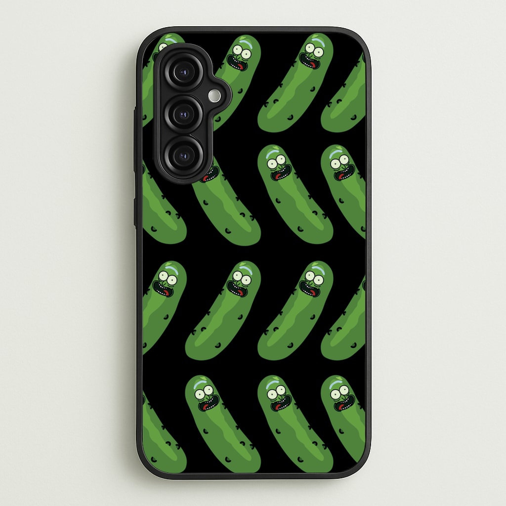Pickle Rick Pattern - RAM - Rick And Morty Phone Case for Galaxy A14