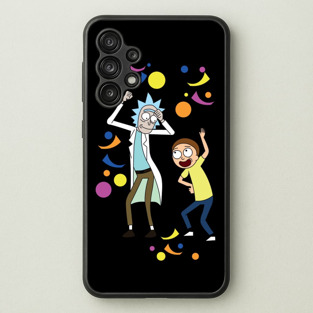 R&M Dancing - Rick And Morty Phone Case for Galaxy A13