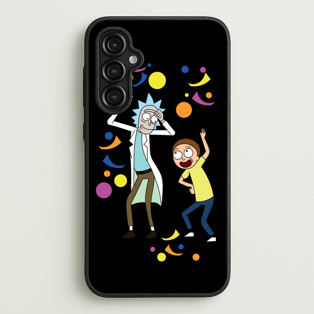 R&M Dancing - Rick And Morty Phone Case for Galaxy A14