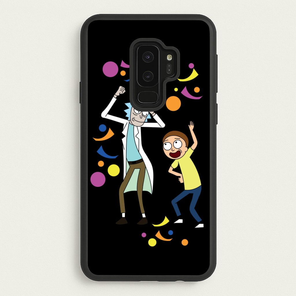R&M Dancing - Rick And Morty Phone Case for Galaxy S9 Plus