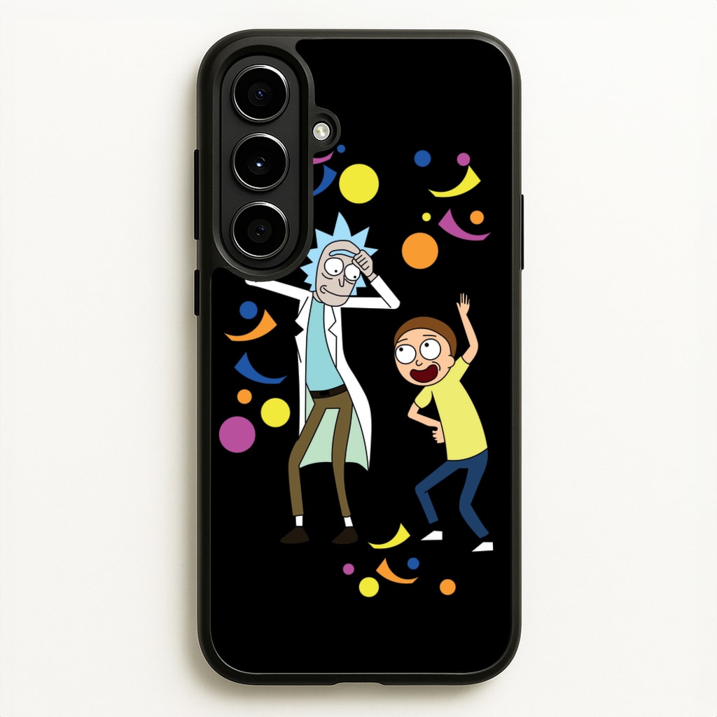 R&M Dancing - Rick And Morty Phone Case for Galaxy A56