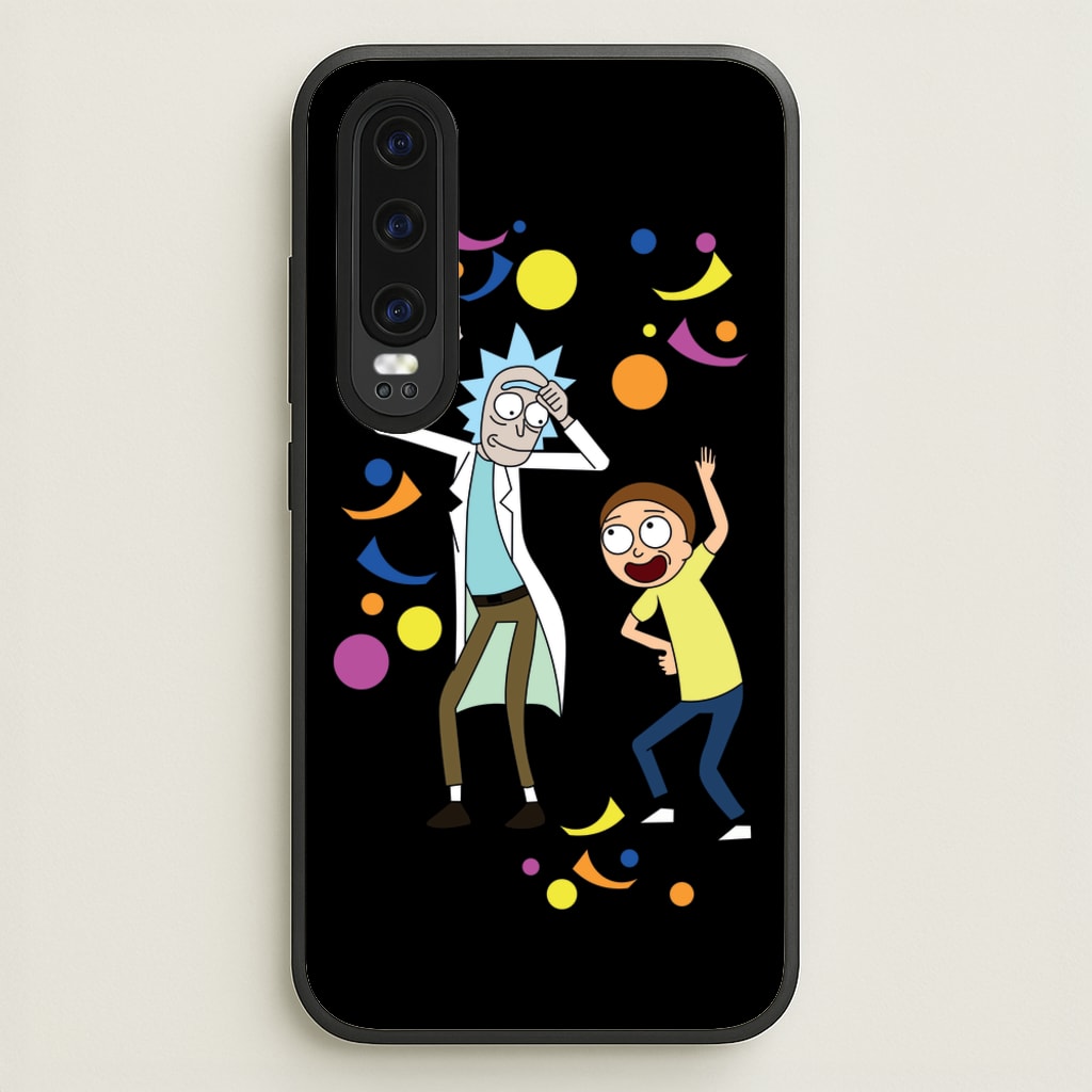 R&M Dancing - Rick And Morty Phone Case for Huawei P30