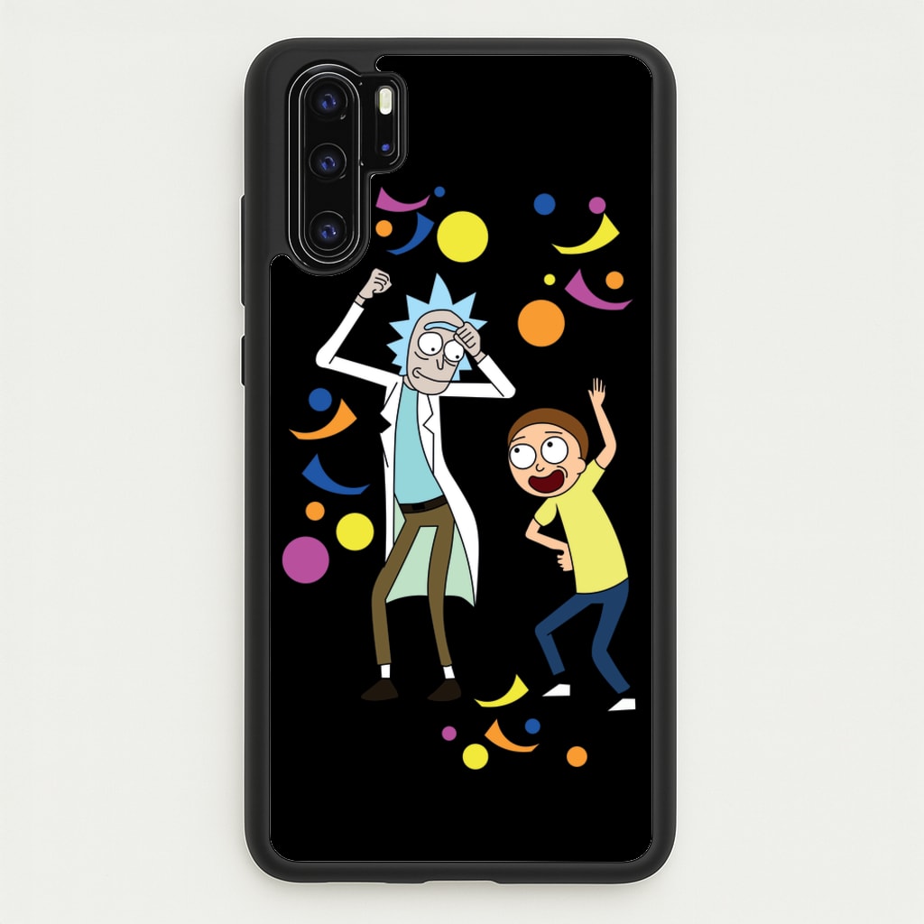 R&M Dancing - Rick And Morty Phone Case for Huawei P30 Pro