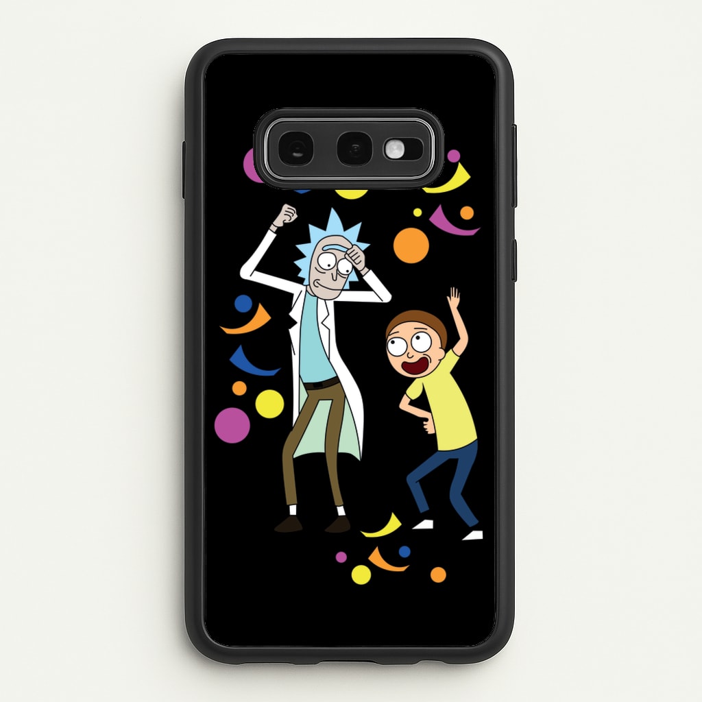 R&M Dancing - Rick And Morty Phone Case for Galaxy S10e