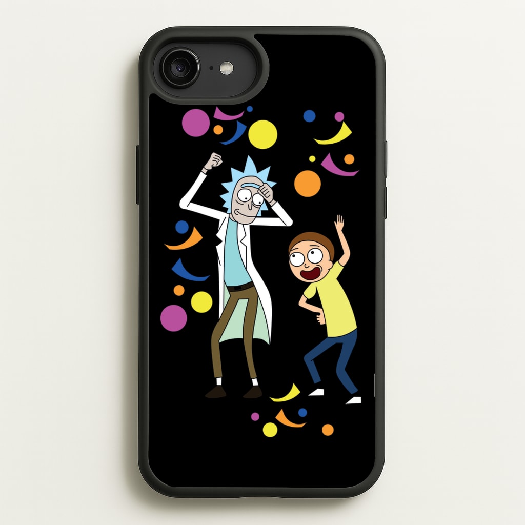 R&M Dancing - Rick And Morty Phone Case for iPhone 6 Plus / 7 Plus / 8 Plus