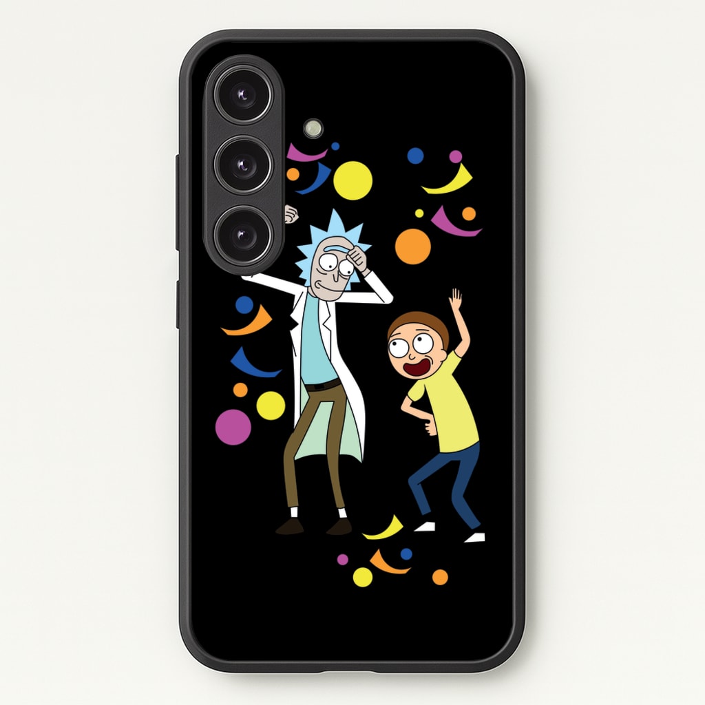 R&M Dancing - Rick And Morty Phone Case for Galaxy S24FE