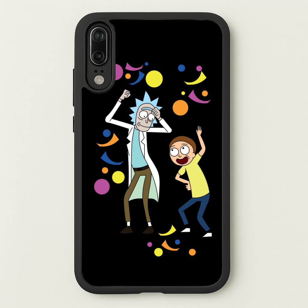 R&M Dancing - Rick And Morty Phone Case for Huawei P20