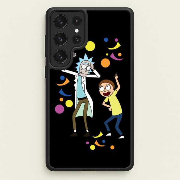 R&M Dancing - Rick And Morty Phone Case for Galaxy S23 Ultra