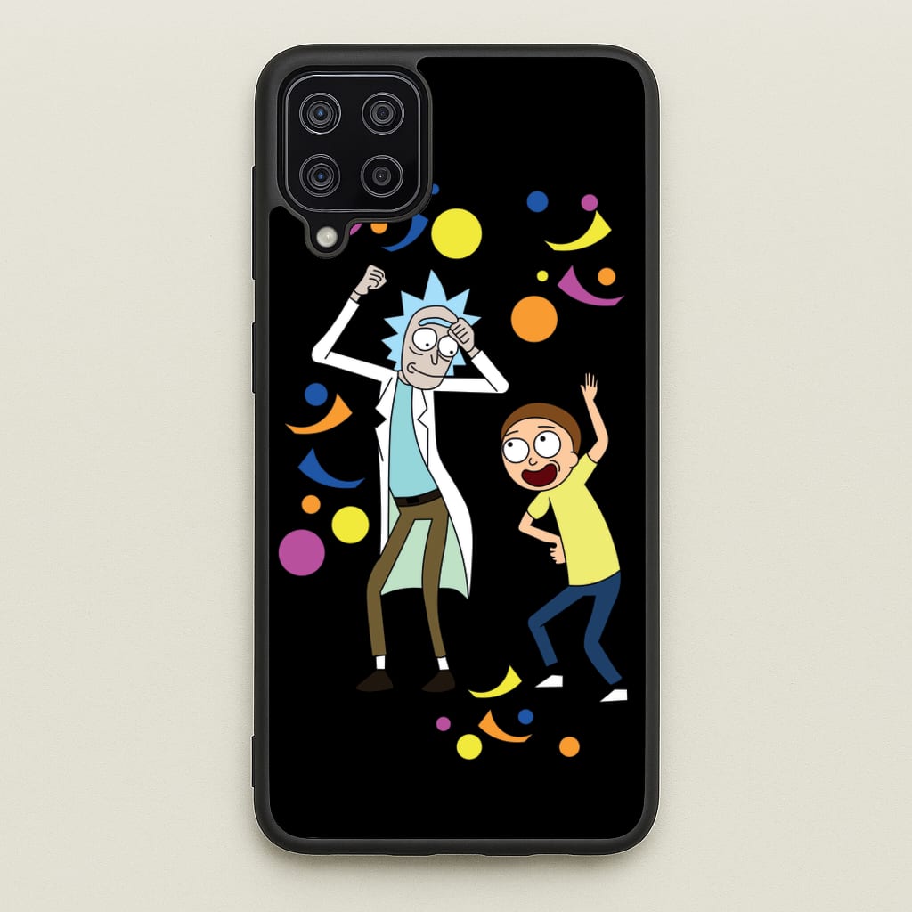 R&M Dancing - Rick And Morty Phone Case for Galaxy A12