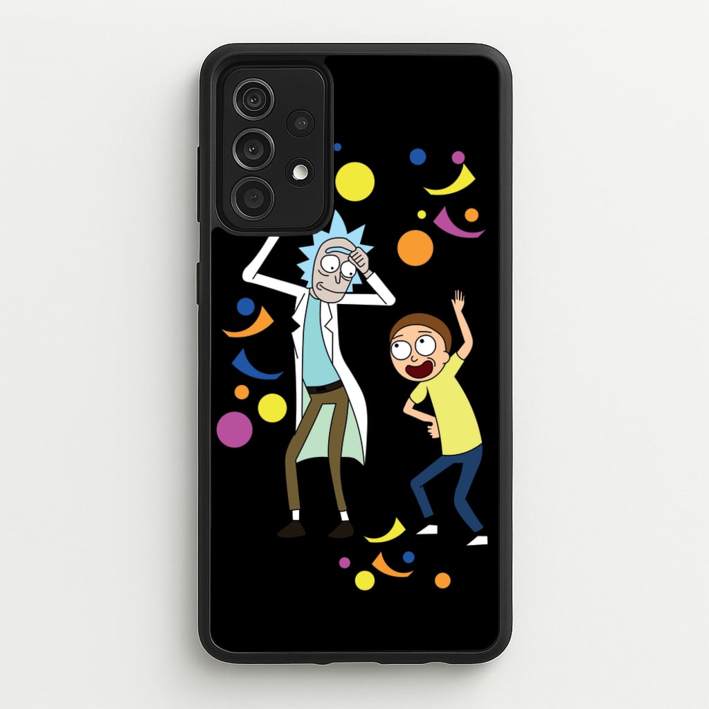 R&M Dancing - Rick And Morty Phone Case for Galaxy A52 / A52s