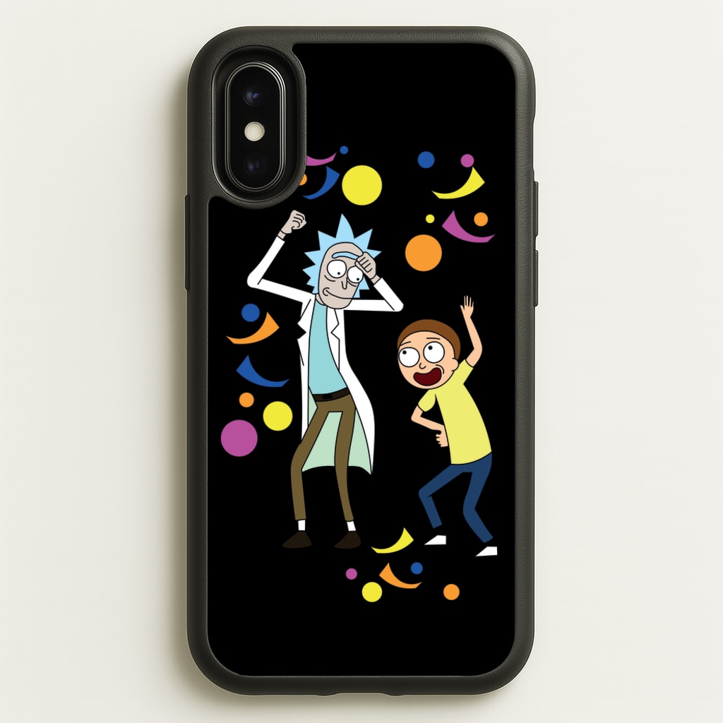 R&M Dancing - Rick And Morty Phone Case for iPhone X / XS