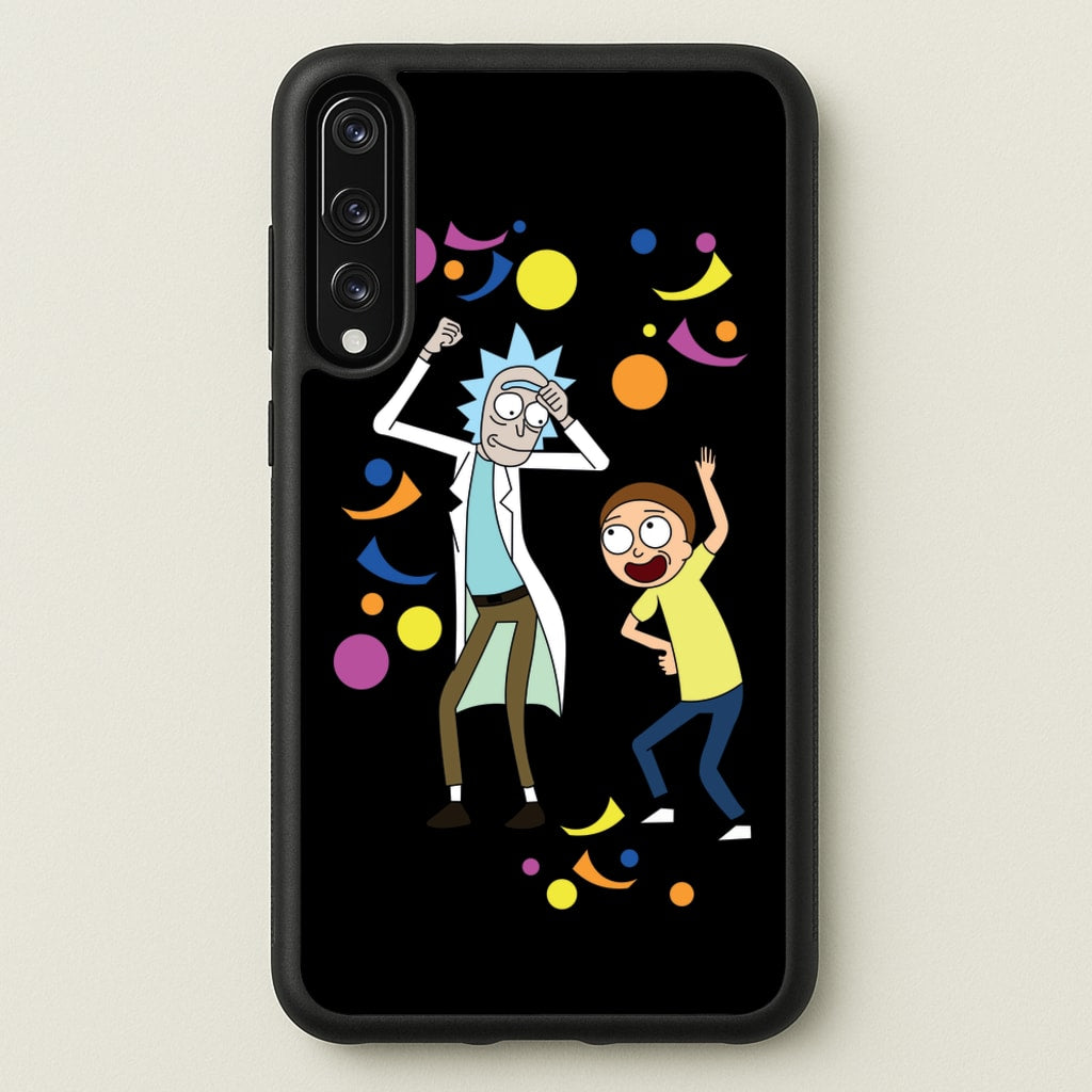 R&M Dancing - Rick And Morty Phone Case for Huawei P20 Pro