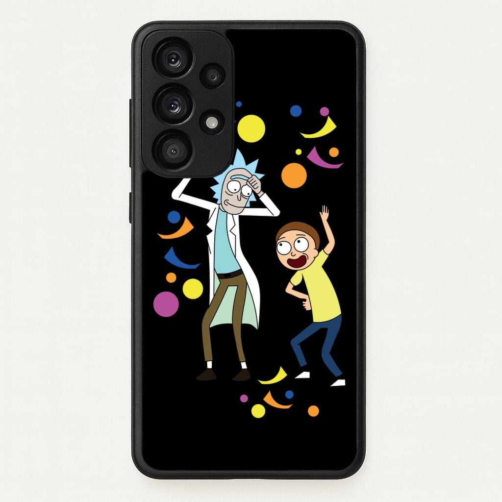 R&M Dancing - Rick And Morty Phone Case for Galaxy A53