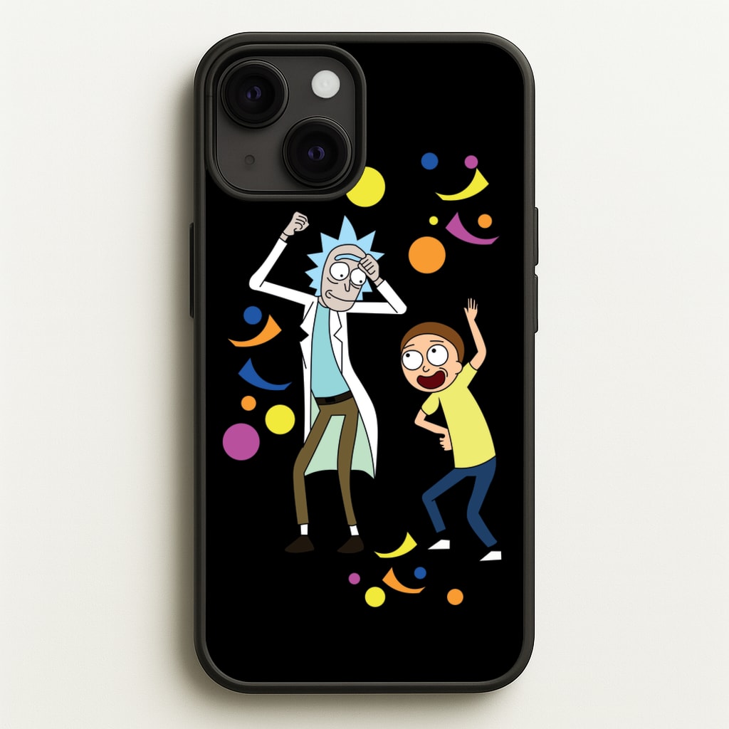 R&M Dancing - Rick And Morty Phone Case for iPhone 13 Mini