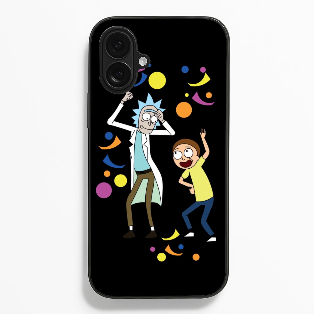 R&M Dancing - Rick And Morty Phone Case for iPhone 16 Plus