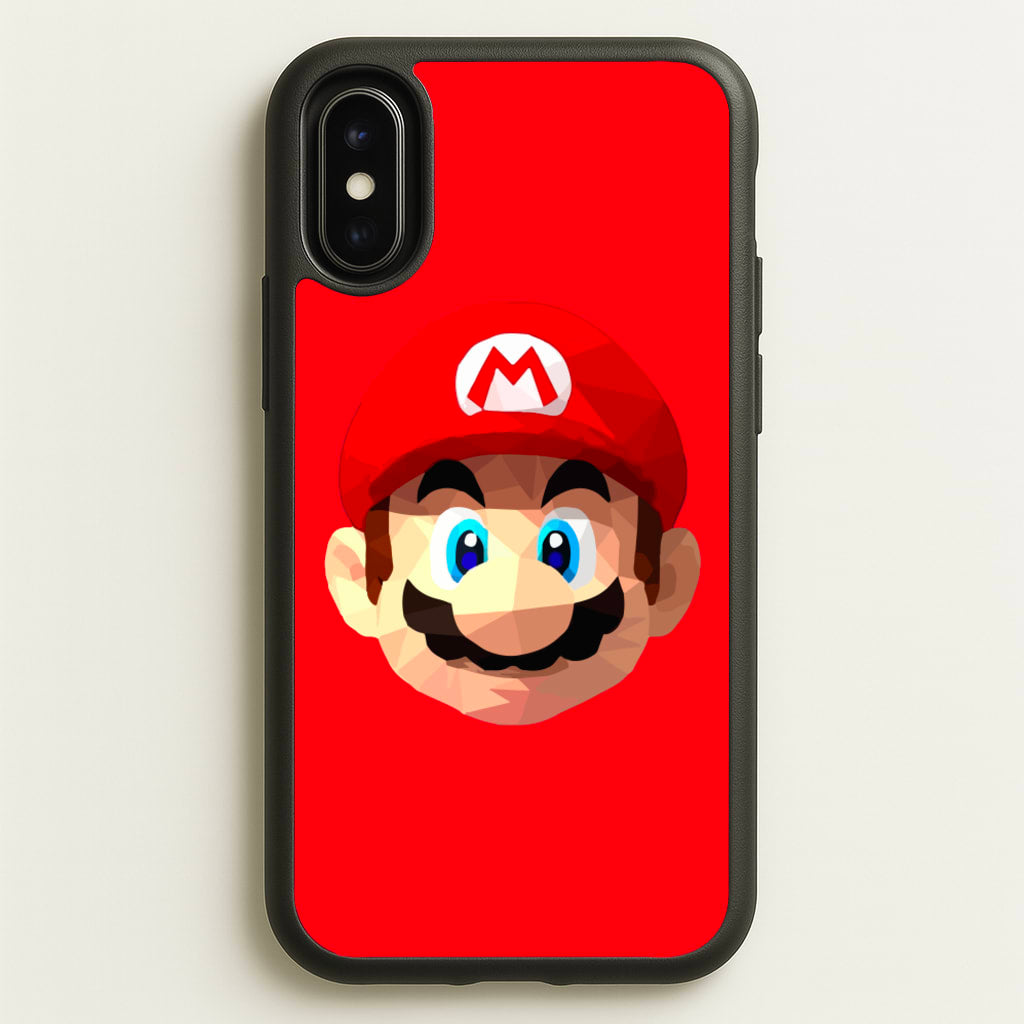 Mario Face - Mario - Mario Phone Case for iPhone X / XS