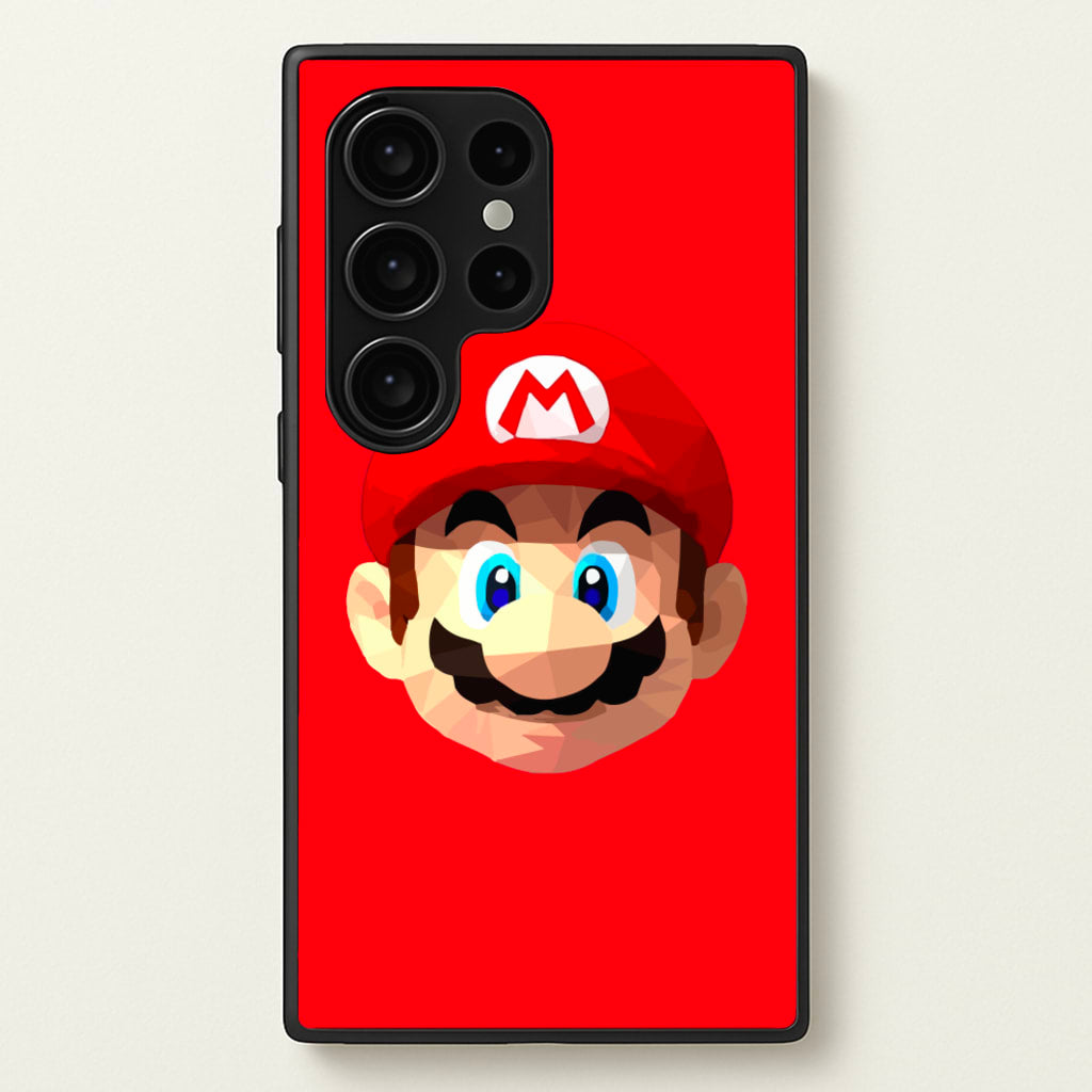 Mario Face - Mario - Mario Phone Case for Galaxy S24 Ultra