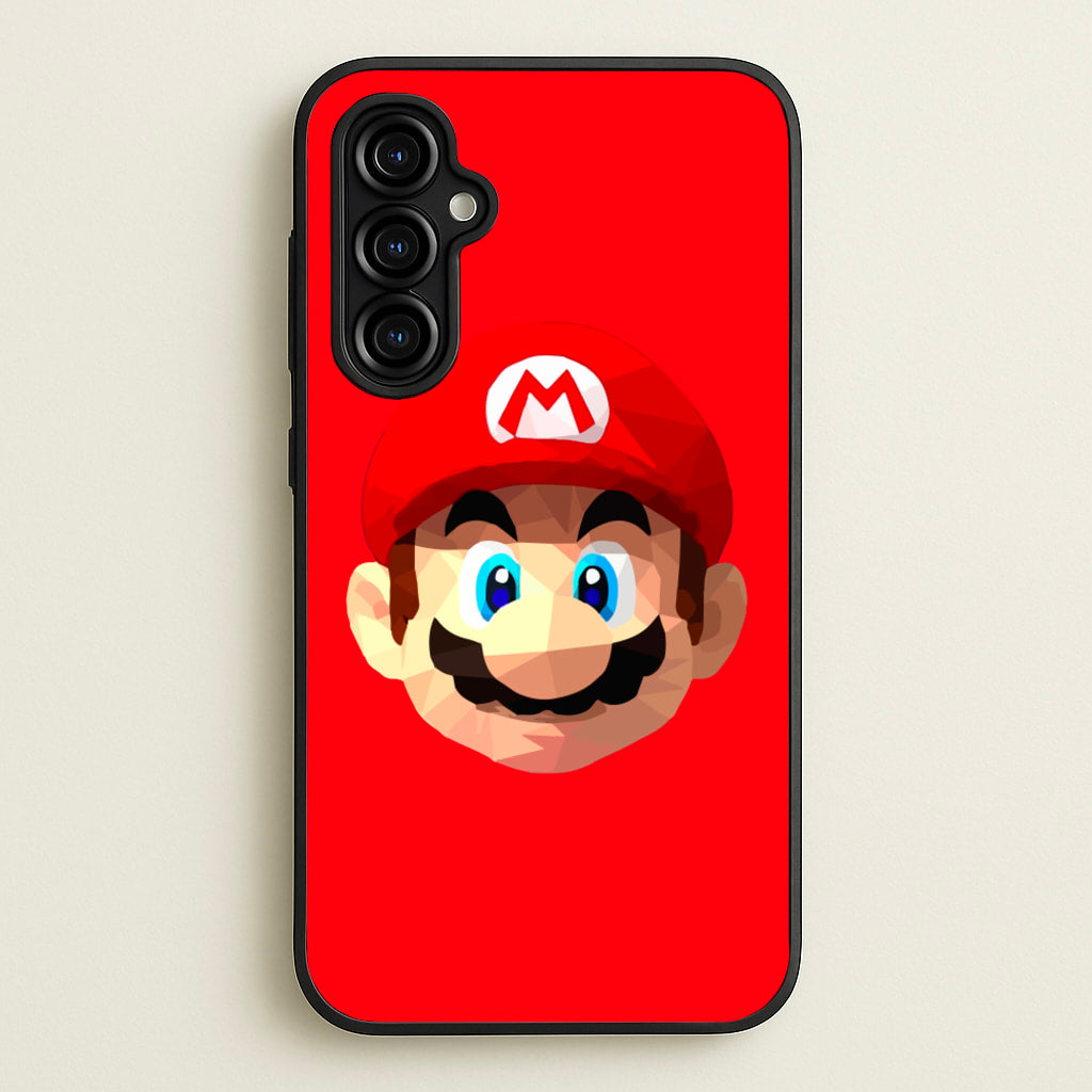 Mario Face - Mario - Mario Phone Case for Galaxy A54