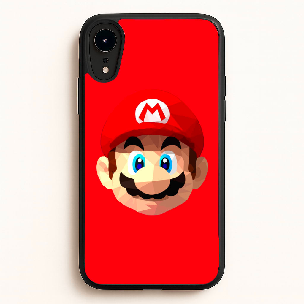 Mario Face - Mario - Mario Phone Case for iPhone XR