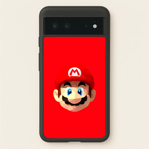 Mario Face - Mario - Mario Phone Case for Google Pixel 6
