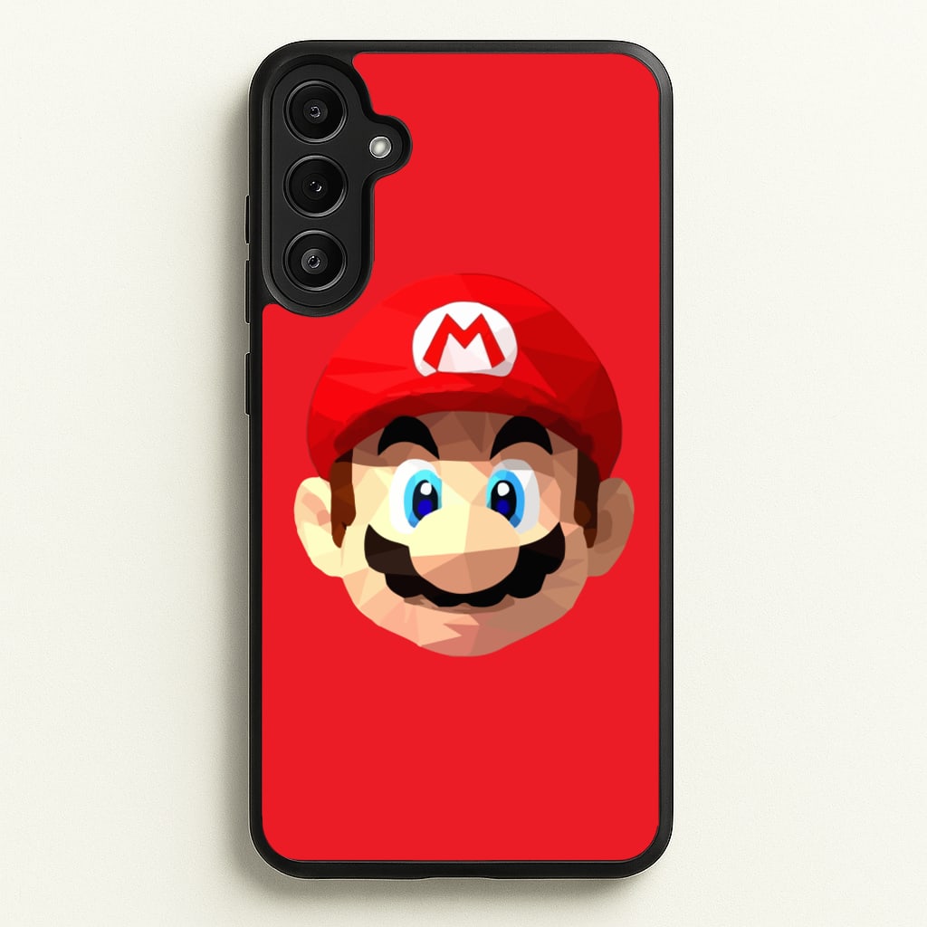 Mario Face - Mario - Mario Phone Case for Galaxy A34