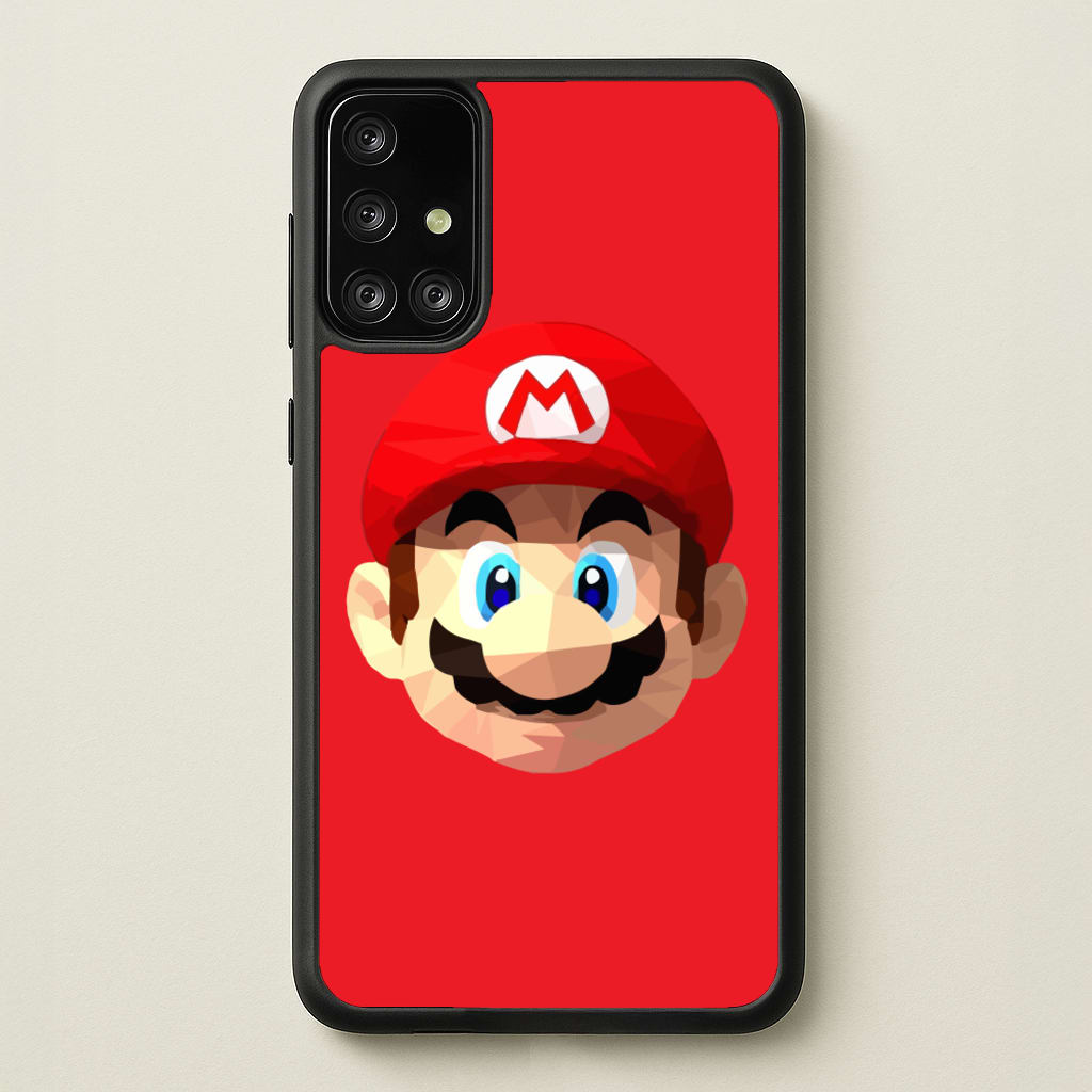 Mario Face - Mario - Mario Phone Case for Galaxy A71