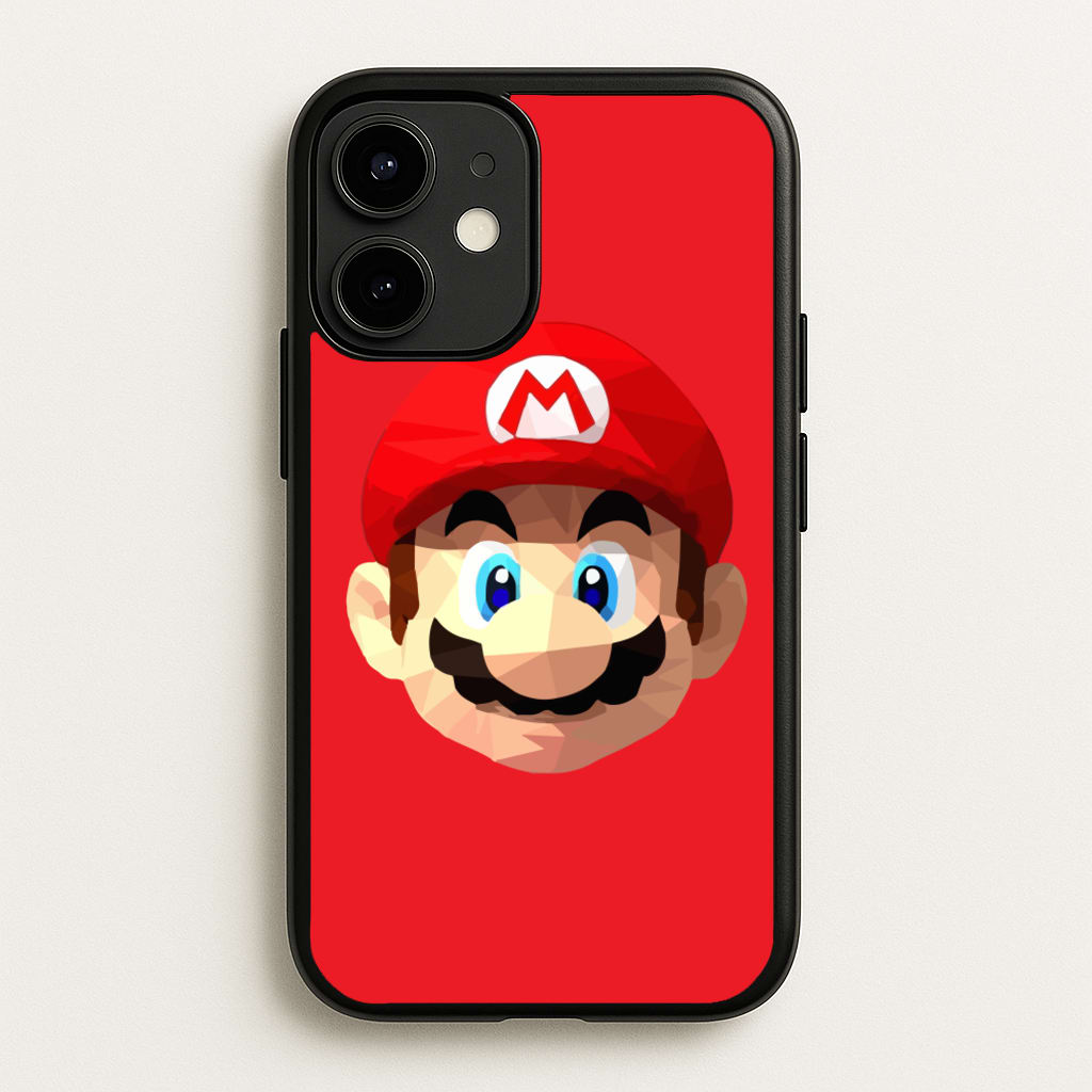 Mario Face - Mario - Mario Phone Case for iPhone 12 / 12 Pro