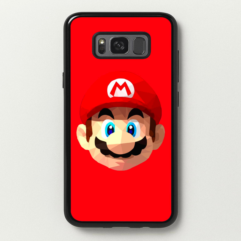 Mario Face - Mario - Mario Phone Case for Galaxy S8