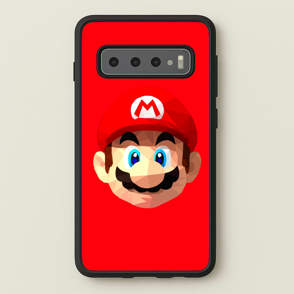 Mario Face - Mario - Mario Phone Case for Galaxy S10