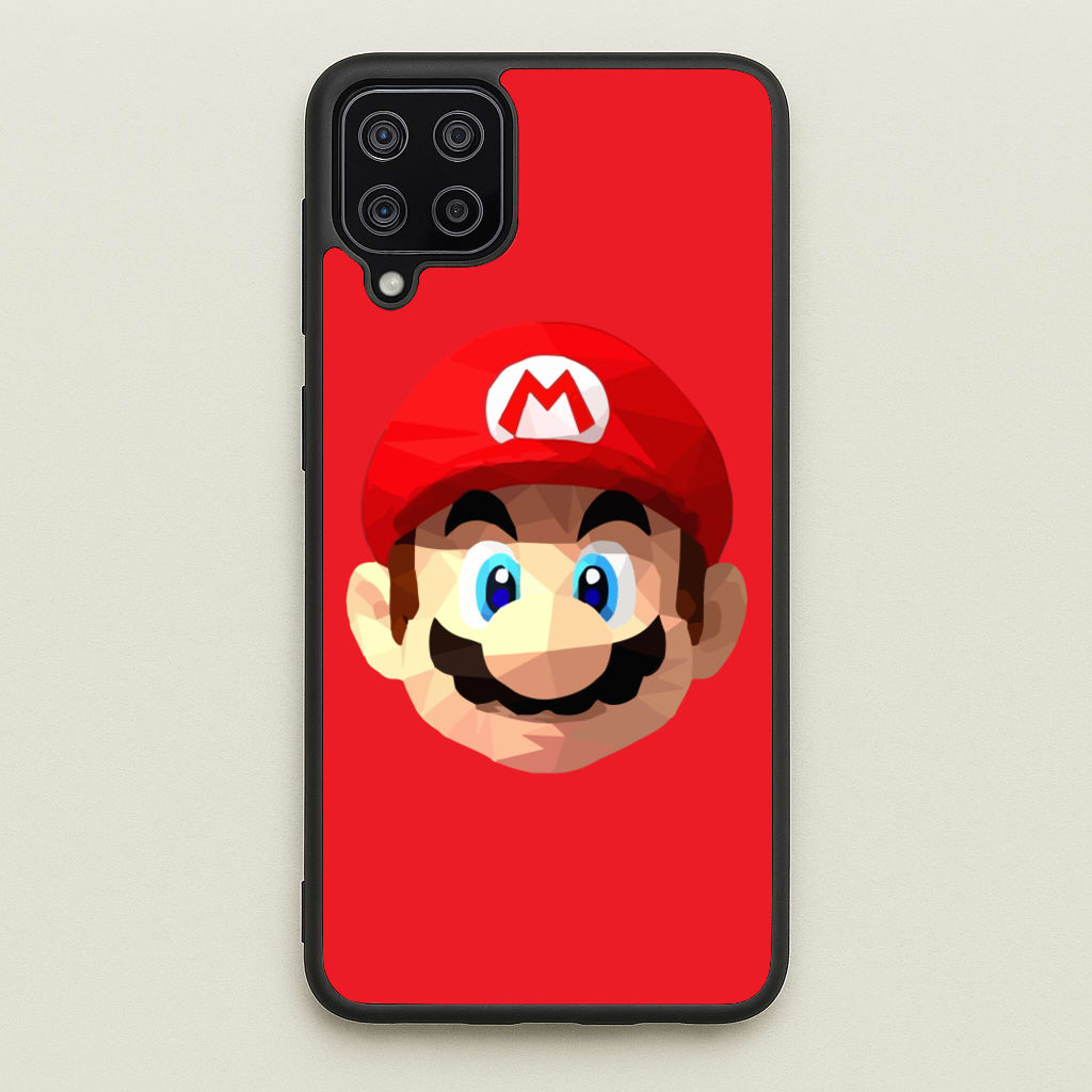 Mario Face - Mario - Mario Phone Case for Galaxy A12