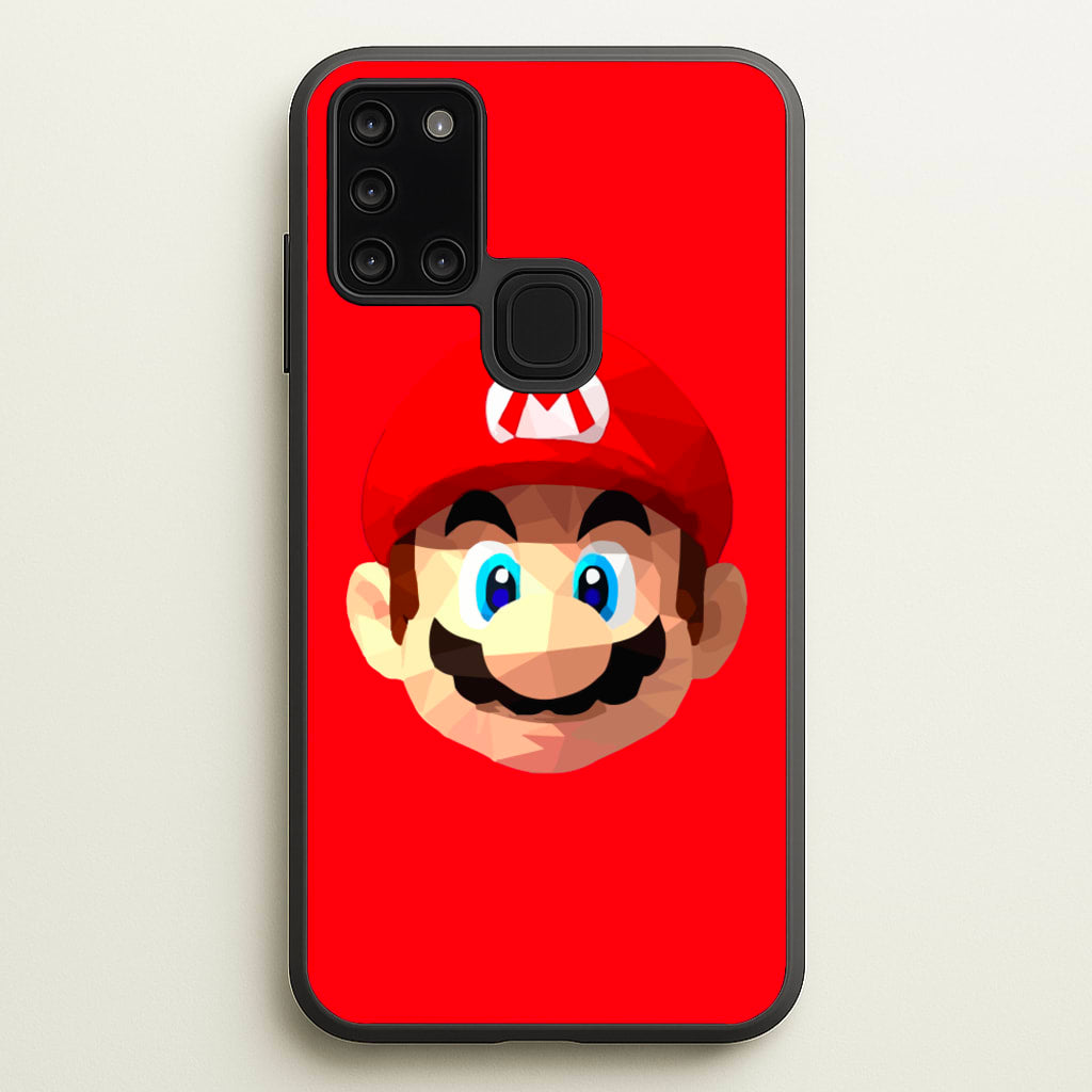 Mario Face - Mario - Mario Phone Case for Galaxy A21s